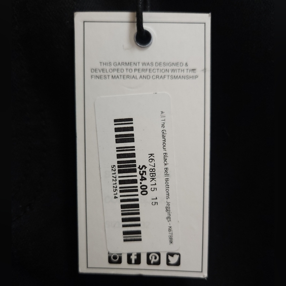 NWT Judy Blue Black Super Flare Bell Bottom Jeggings - Picture 9 of 10